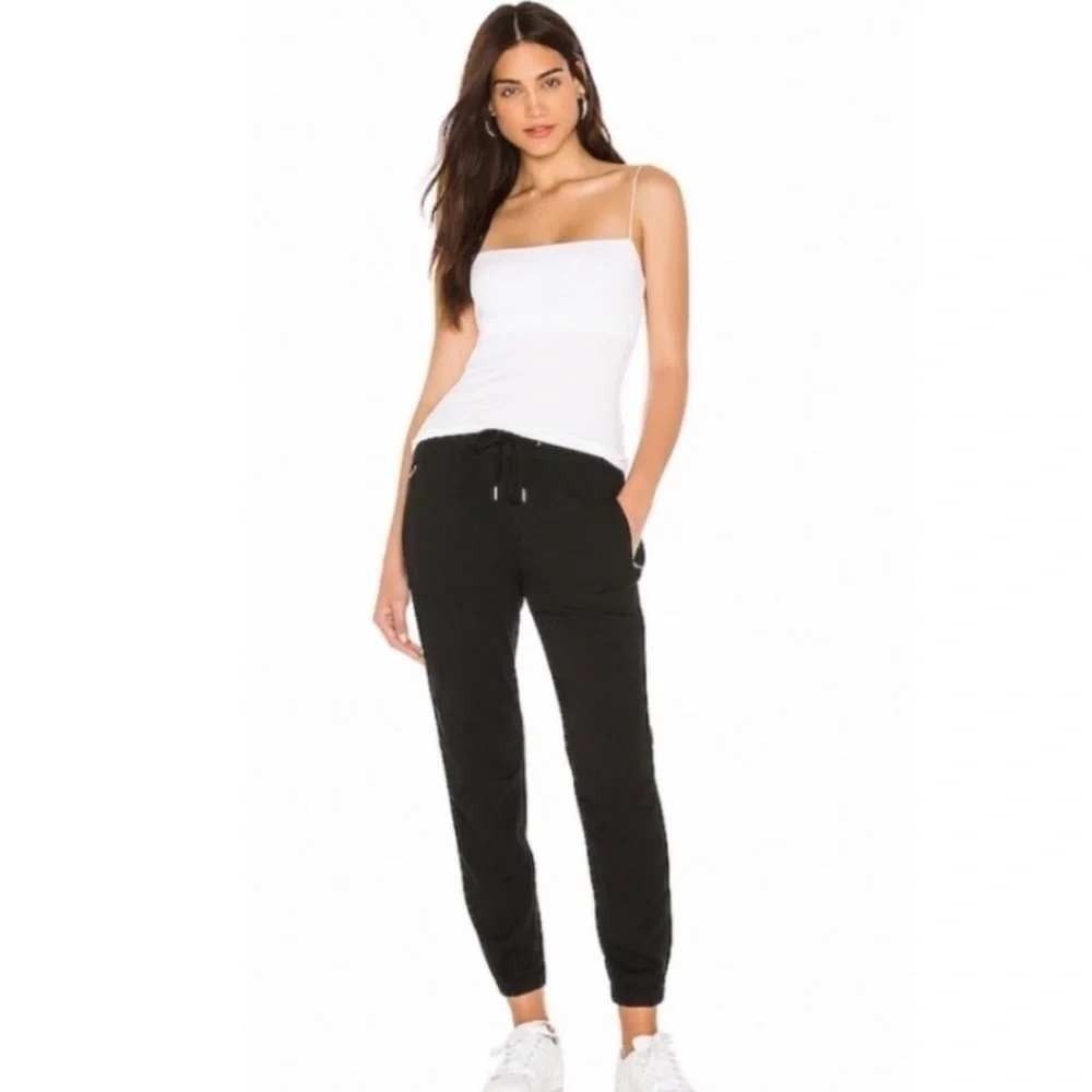 James Perse Soft Drape Utility Pant Women 0 Black Jogger Gorpcore Minimal
